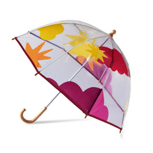 Lade das Bild in den Galerie-Viewer, Kids transparent dome umbrella - CLOUDS - yellows-burgundies
