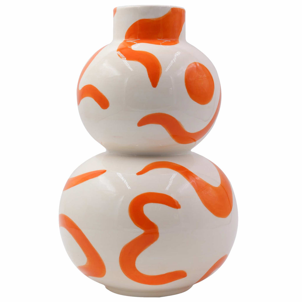 Que Rico Isla Keramik Vase Handbemalt   