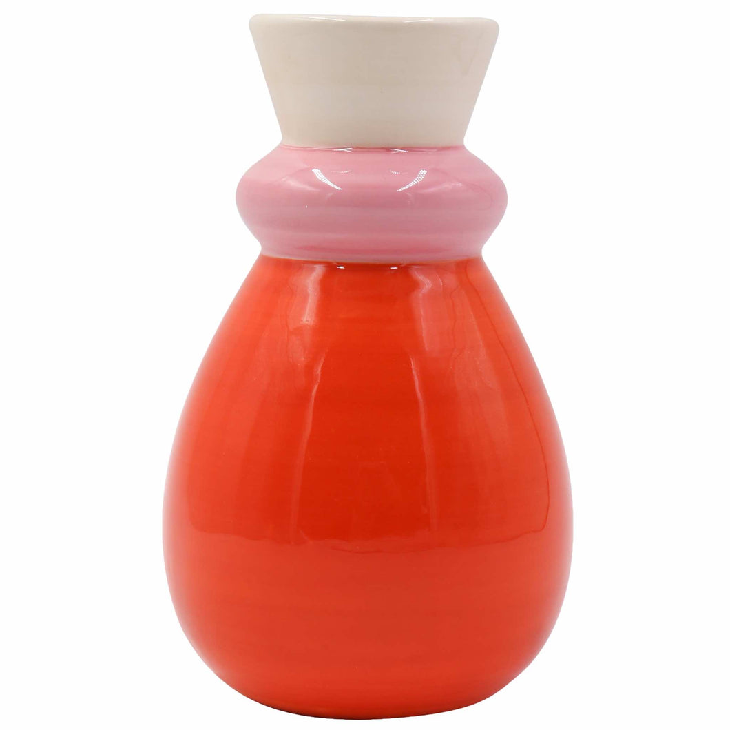 Que Rico Carolina Keramik Vase Handbemalt   