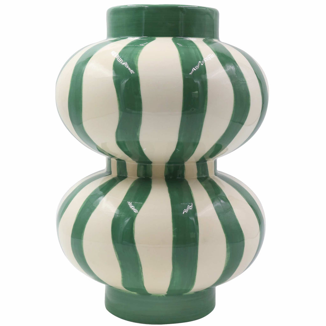 Que Rico Augusto Keramik Vase Handbemalt   