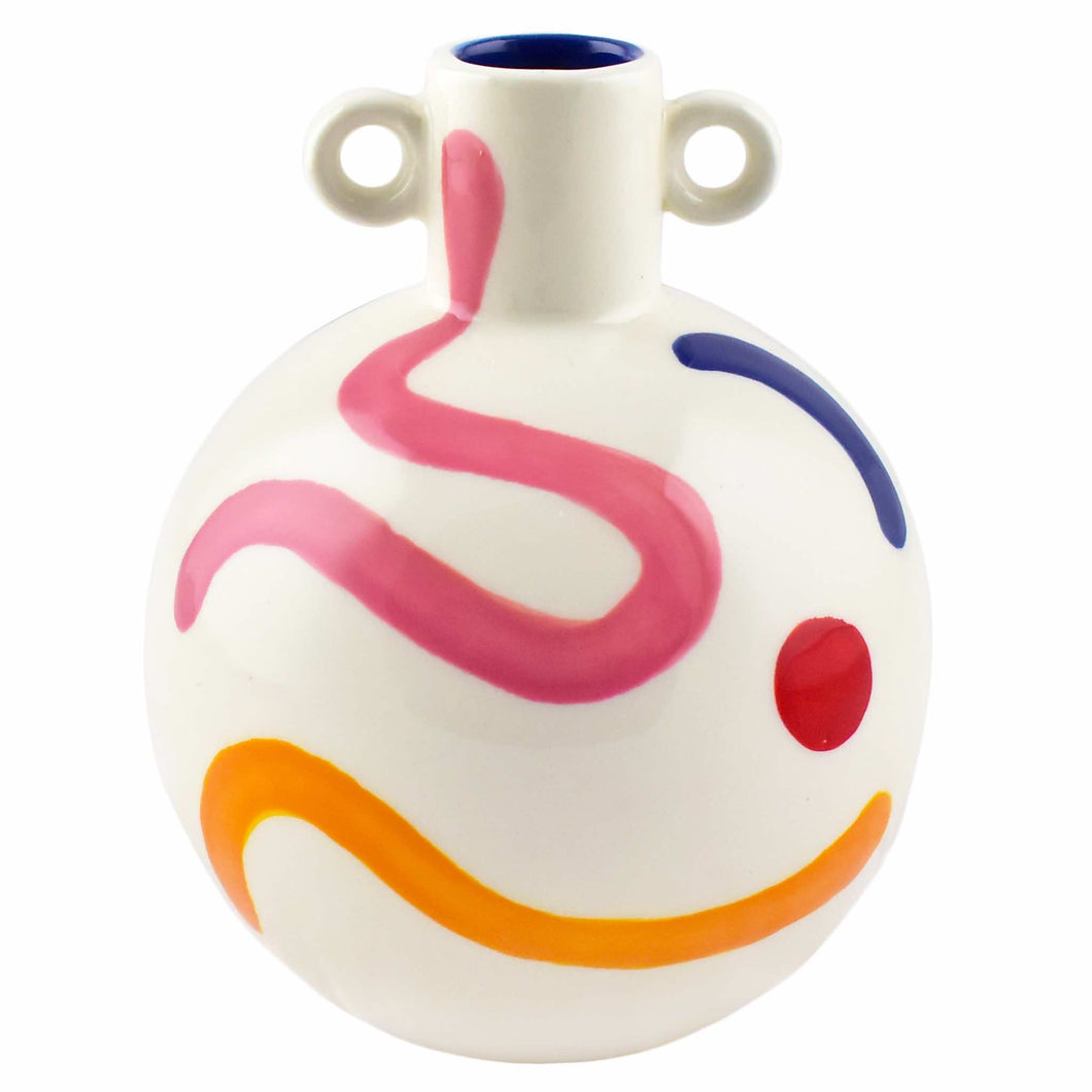 Que Rico Lucía Keramik Vase Handbemalt   