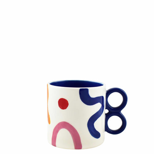Que Rico Sara Keramik Tasse Handbemalt   
