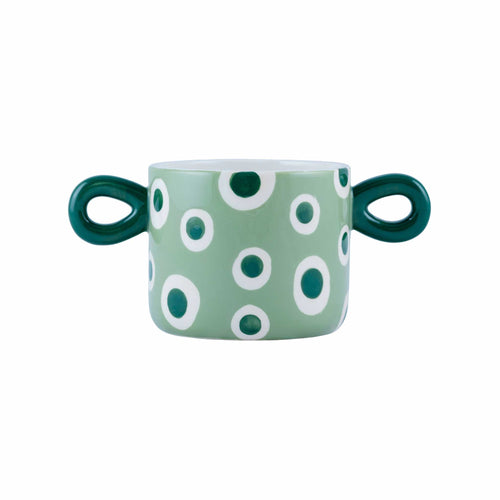 Que Rico Mariana Keramik Blumentopf Handbemalt   