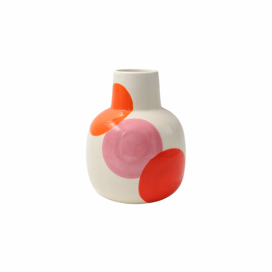 Que Rico Rosita Bolas Keramik Vase Handbemalt   