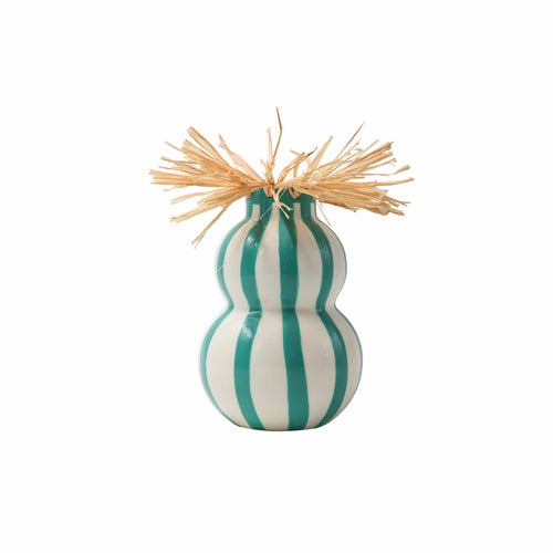 Que Rico Esperanza Keramik Vase Handbemalt   