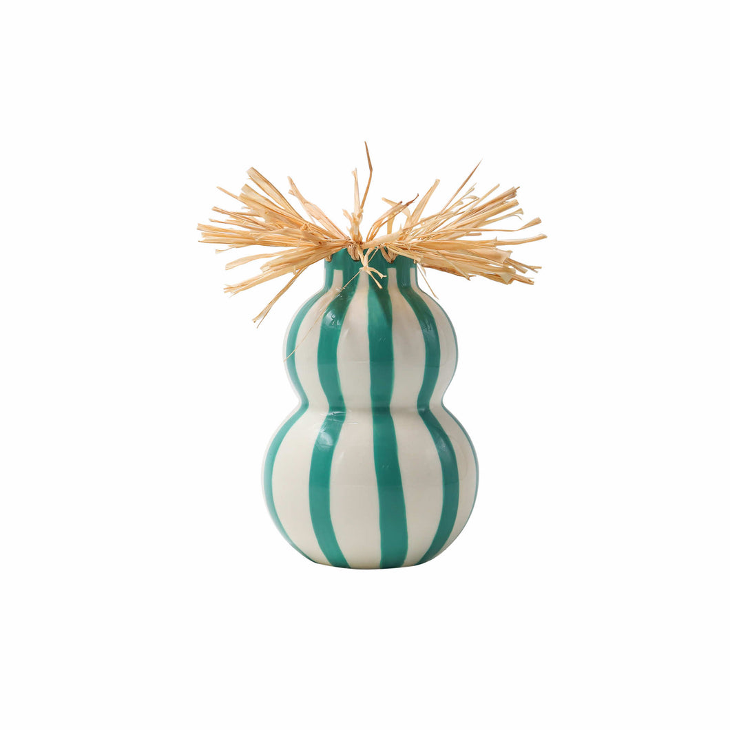 Que Rico Esperanza Keramik Vase Handbemalt   