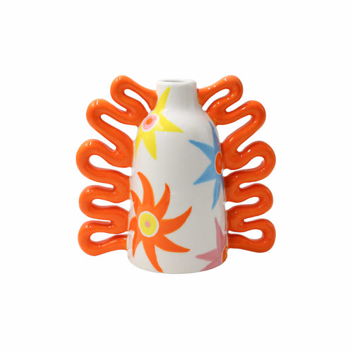 Que Rico Nicolás Keramik Vase Handbemalt   