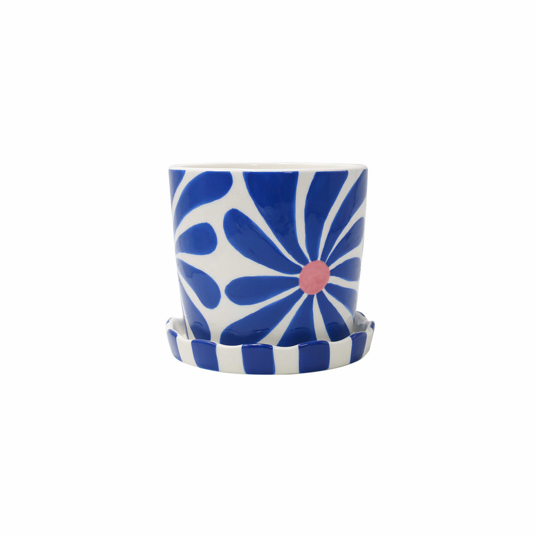 Que Rico Lior Keramik Blumentopf Handbemalt   