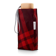 Lade das Bild in den Galerie-Viewer, ANATOLE folding umbrella - Islington - burgundy and red tweed

