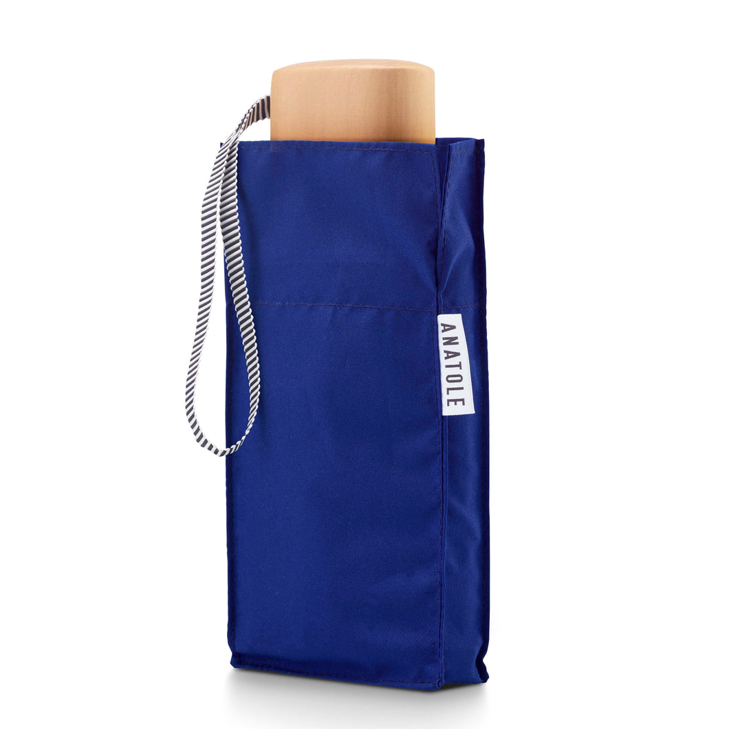 ANATOLE folding umbrella - Marguerite - royal blue